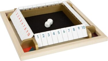 Настільна гра Small Foot Shut The Box Gold Edition, кубикова, для всієї родини, від 6 років, арт. 12364, різнокольорова