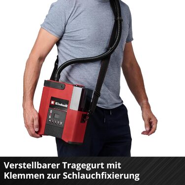 Акумуляторний насос для SUP Einhell SUPPERO 18/380 PXC (18V, надування та спускання, 20 PSI, 380 л/хв, автостоп, 7 адаптерів, без АКБ)