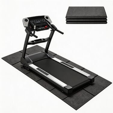 Килимок під бігову доріжку та велотренажер, захисний підкладник для фітнес-обладнання, 148×61 см, посилений