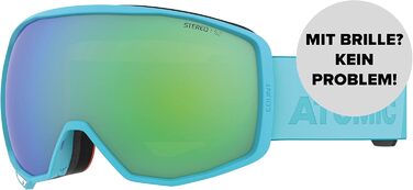 Лижна маска ATOMIC Count S Stereo, унісекс, Scuba Blue, універсальний розмір