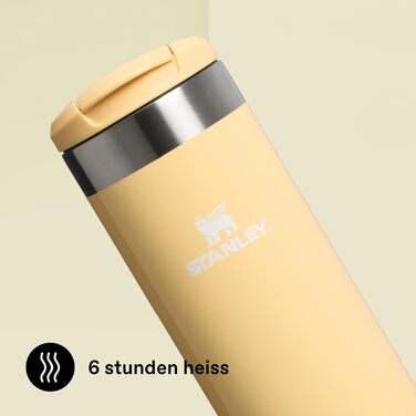 Термокухоль Stanley 1913 Aerolight Transit 0.35L — герметичний стакан для кави To Go, чорний (Butter Gloss)