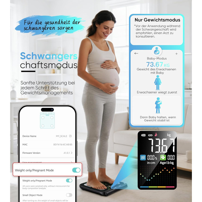 Вага для вимірювання жиру тіла з 8 електродами, персональна вага з Bluetooth, аналіз складу тіла, дисплей, 180 кг, BMI, протеїн, BMR, чорно-зелений