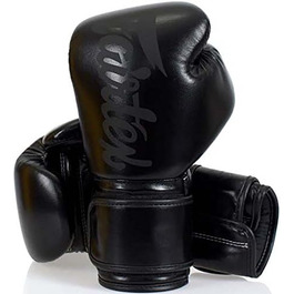 Боксерські рукавички Fairtex BGV-14 чорні матові, 12 унцій, для боксу та муай-тай