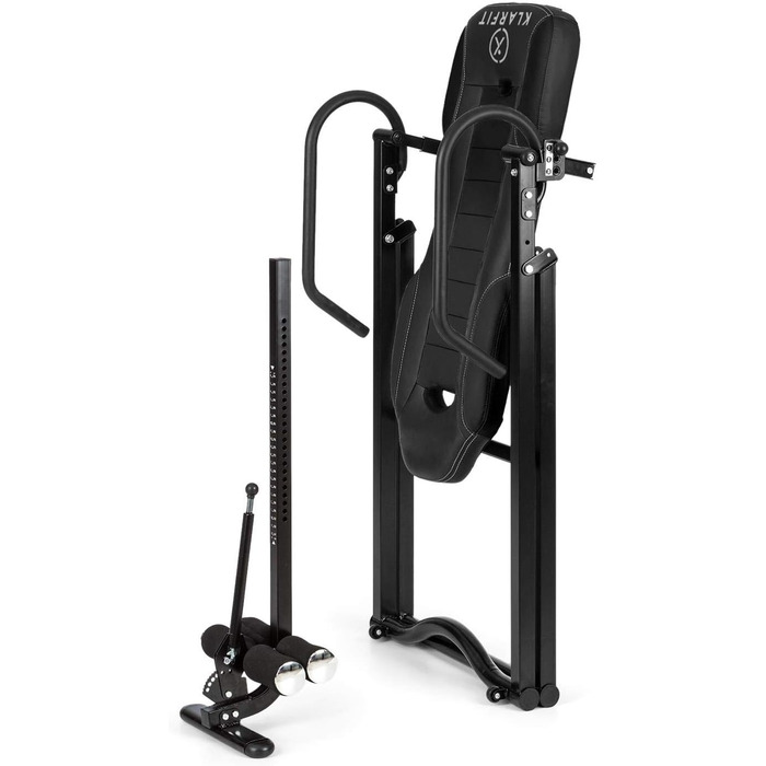 Інверсійний стіл Klarfit Ease Delux для спини, тренажер гравітації, до 136 кг, чорний або бежевий