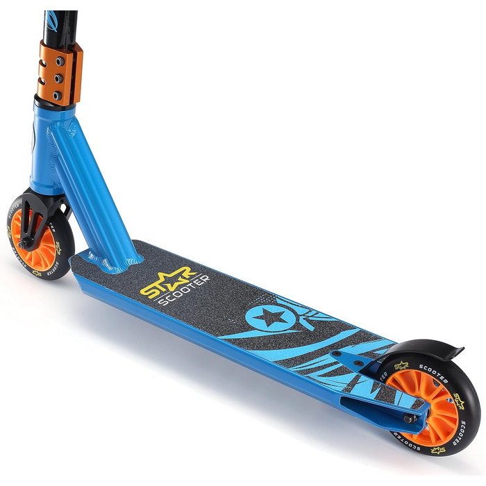 Трюковий самокат STAR SCOOTER Pro Sport 110 мм, алюмінієвий, для дітей від 5 років, зелений, HIC-компресія, для початківців і досвідчених