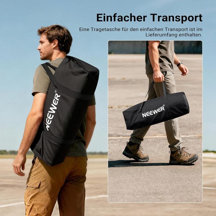 Сітка для піклболу NEEWER 6ft - широка сітка для бадмінтону, портативна, складна, для тренувань в приміщенні та на вулиці