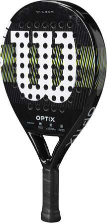 Падельна ракетка Wilson Optix V1 для дорослих, унісекс, біло-чорна, розмір 4-1/4