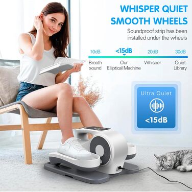 Електричний еліптичний тренажер Mini Crosstrainer для дому з екраном та пультом керування