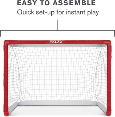 SKLZ Pro Mini Хоккейний Набір: 2 ворота, 2 ключки, 1 м'яч, червоний, компактний розмір