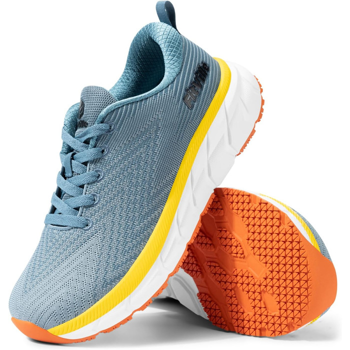 Чоловічі кросівки для бігу FitVille з широкою колодкою, спортивні, легкі, дихаючі, для фітнесу, тенісу, джогінгу та ходьби, розмір 45 EU, блакитні