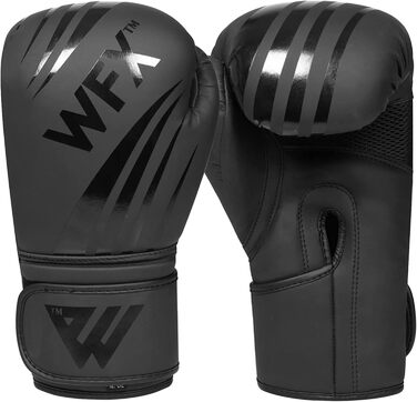 Професійні боксерські рукавички WFX з екошкіри 16 унцій для MMA, спарингу, кікбоксингу, боксерської груші та муай-тай