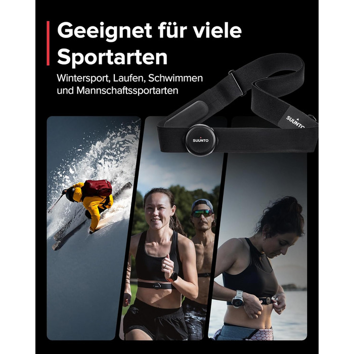 Suunto Smart Heart Rate Belt - Бездротовий пульсометр для спорту з тривалим часом роботи