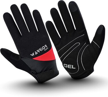Велосипедні рукавички Habfinger для чоловіків, червоні/бежеві (XXL), неслизьке покриття, короткі