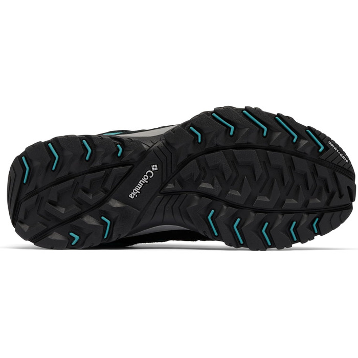 Черевики трекінгові жіночі Columbia Crestwood™ Waterproof, чорно-бірюзові (37 EU)