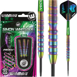 Професійні дротики WINMAU Simon Whitlock Urban World Cup Edition 23 г, сталева вістря, вольфрам, з крилами і стержнями