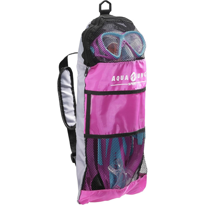 Набір для дайвінгу Aqua Lung Sport La Costa Junior Pro для дітей (маска, трубка, ласти) з сумкою - рожевий (32-35)