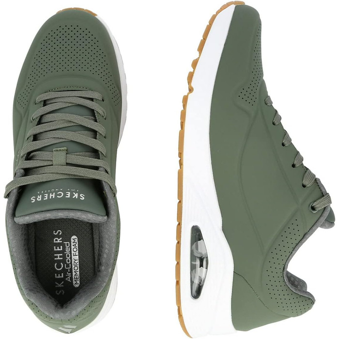 Кросівки Skechers UNO Stand on Air для чоловіків, оливковий колір, 46 EU