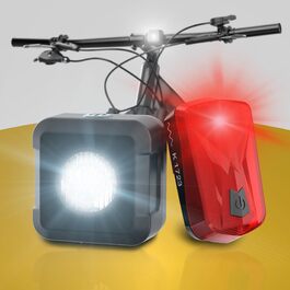 Набір передніх велоліхтарів DANSI StVZO I LED – яскраве світло (25/10 Lux, акумуляторний)