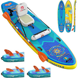 Надувна SUP-дошка iTAOSTAR Journey 86/89 см, широка, комплект аксесуарів, для йоги та початківців