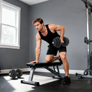 Набір гантелей Kurzmantel 40 кг, 2 металеві ручки, 12 дискових накладок, захист підлоги, чорний