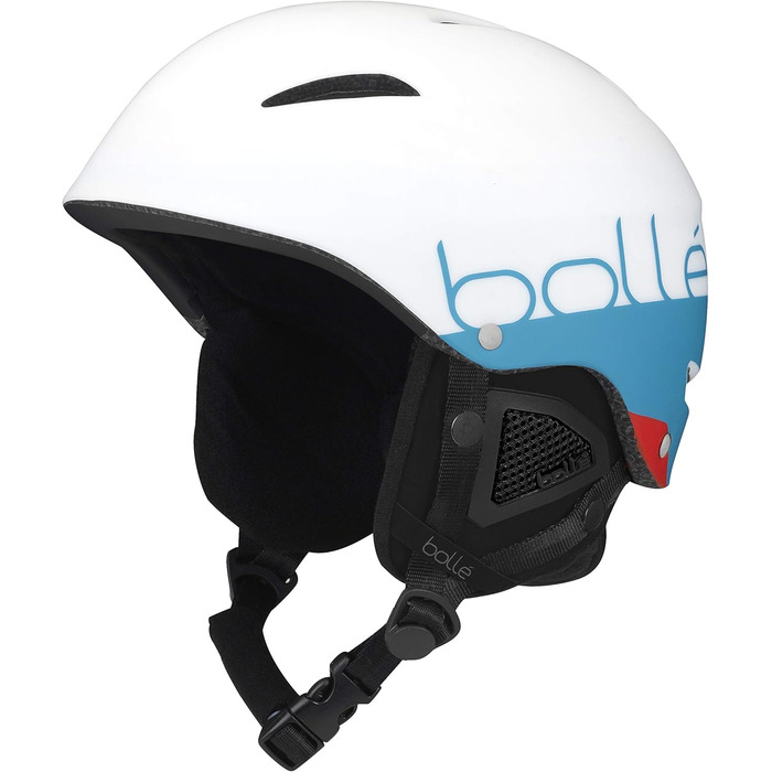 Лижний шолом Bollé B-Style для дорослих, унісекс, біло-синій матовий, розмір L (58-61 см)