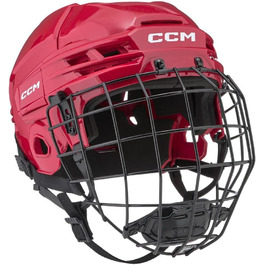 Хокейний шолом CCM Tacks 70 Combo Senior червоний, L