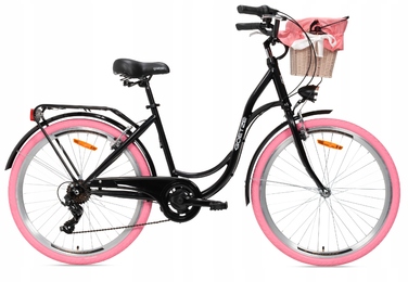 Жіночий міський велосипед Goetze 26 LEKKI DAMKA SHIMANO з кошиком