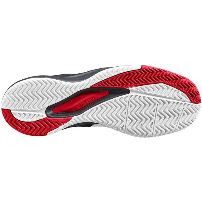 Тенісні кросівки Wilson Rush Pro Ace чоловічі білі/чорні/червоні, розмір 47 1/3 EU