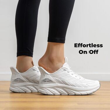 Жіночі спортивні сліпони ALLSWIFIT: зручні, дихаючі, з антиковзкою підошвою, для тенісу, фітнесу та крос-тренінгу, білі, розмір 39 EU