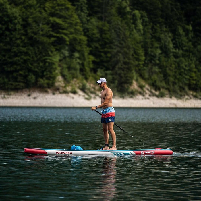 Надувне SUP-борд WOWSEA Swift-Serie: стабільний та довговічний, з кріпленням для камери, для занять спортом та відпочинку на воді