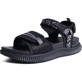 Жіночі трекінгові сандалі KuaiLu: зручні ортопедичні сандалі для піших прогулянок та спорту, літні сандалі на шнурівці, чорні (39 EU)