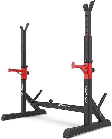 Стойка для штанги Hop-Sport HS-1006L, присідань, регульована висота та ширина, до 200 кг