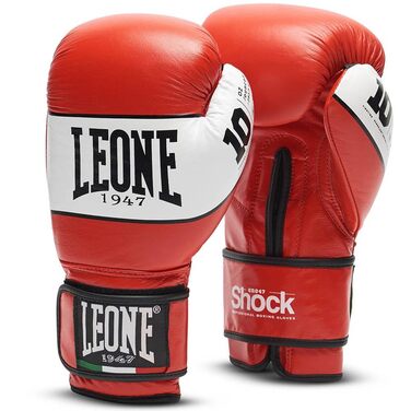 Боксерські рукавиці Leone 1947 Shock 8oz червоні - професійні для тренувань та спарингів
