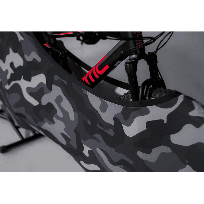 Чохол для велосипеда Velo Sock Unisex для дорослих, універсальний, камуфляж чорний, підходить для 99% велосипедів