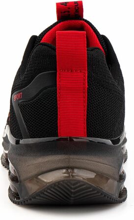 Кросівки Hitmars для чоловіків з повітряною подушкою, розмір 39-48 (сітка, чорний/червоний)