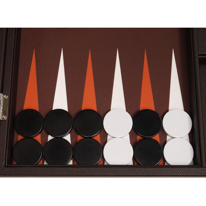 Набір для гри в нарди преміум-класу Silverman & Co. 48 x 64 см, темно-коричневий