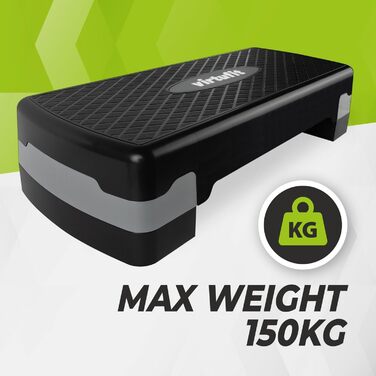 Степ-платформа VirtuFit Essential для дому: регульована висота, антиковзаюча поверхня | Степпер для фітнесу, аеробіки та гімнастики