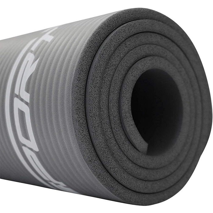 Килимок для йоги SportVida з нековзким покриттям - NBR, 180 x 60 x 1 см, для дому, з ручкою для перенесення, фітнес, 6 кольорів