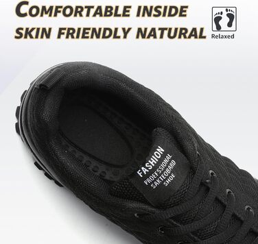 Чоловічі кросівки ASHION для бігу та занять спорту. Дихаючі, легкі, чорного кольору (44 EU)