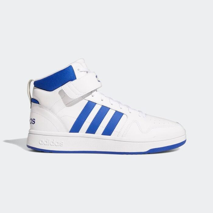 Баскетбольне взуття Adidas для чоловіків, розмір 44 2/3 EU, білий, Team Royal Blue, Grey