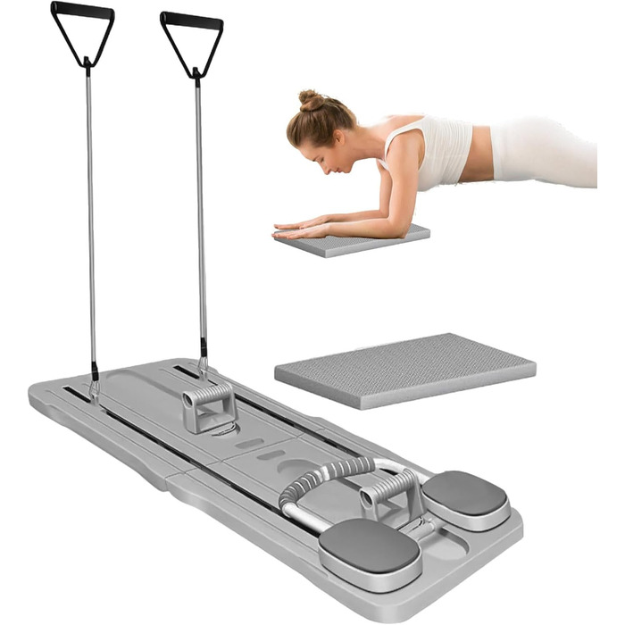Планк-тренажер для преса і віджимань, фітнес-тренажер для дому, Pilates Reformer, зміцнення сідничних і спинних м'язів, балансування