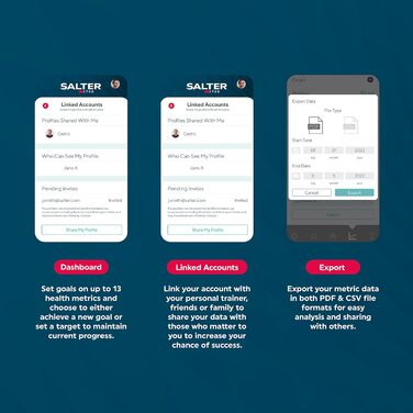 Цифрова аналітична вага Salter 9192 BK3R: вимірювання жиру, м'язів, кісткової маси, води, BMI, LCD, 8 користувачів, режим атлета, до 150 кг, ультратонка, чорна