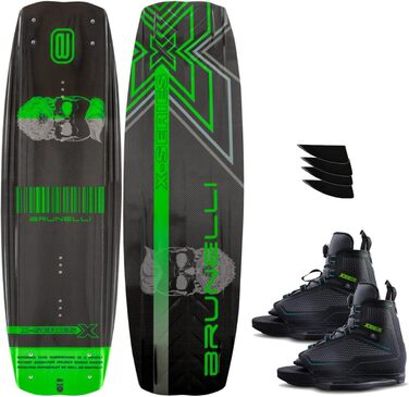 Комплект вейкборда Brunelli Carbon 138 см з кріпленнями Jobe Maze
