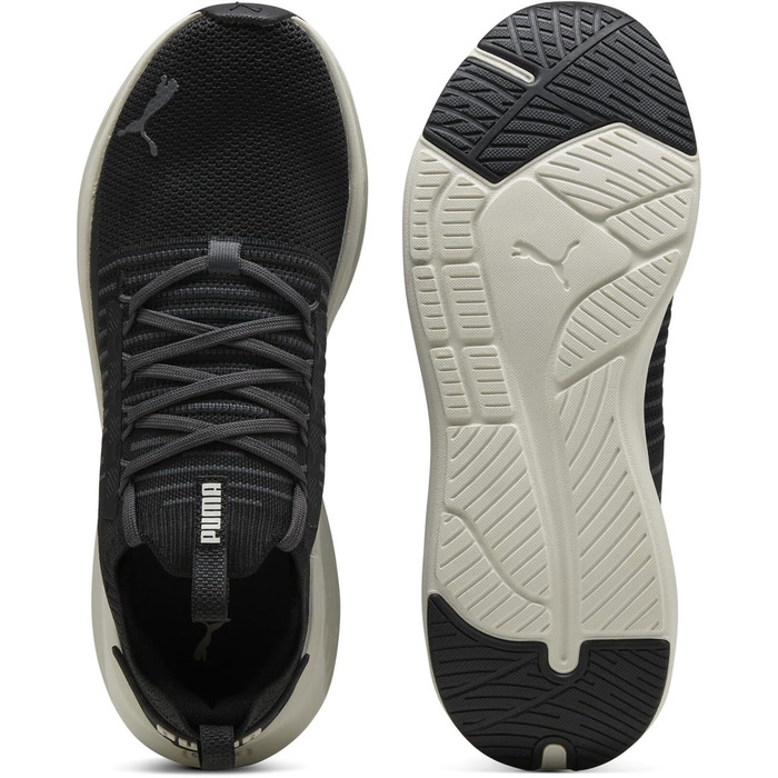 Кросівки Puma Softride Symmetry Fuzion для бігу, жіночі та чоловічі, 38.5 EU, чорний, сірий