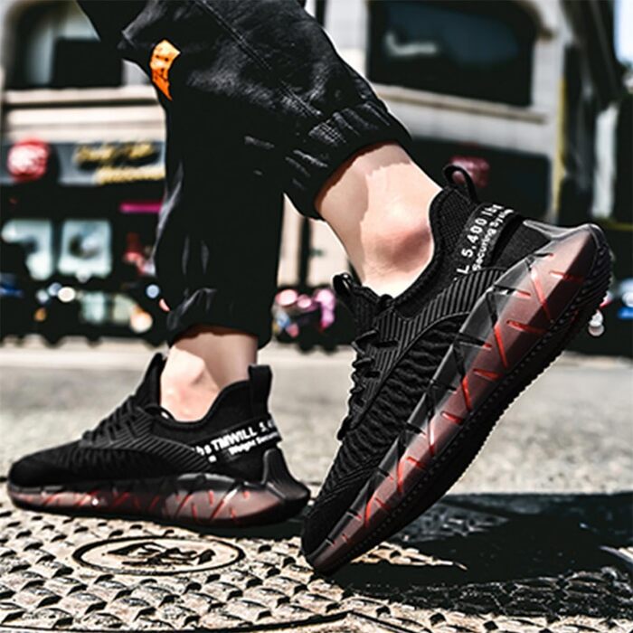 Чоловічі та жіночі спортивні кросівки для бігу та фітнесу Turnschuhe G156 Schwarz - дихаючі, легкі, з амортизацією