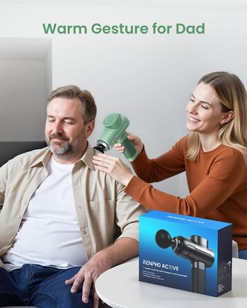 Масажер для м'язів RENPHO Active Massage Gun - масажний пістолет для глибоких тканин, зелений