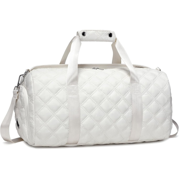 Спортивна сумка для підлітків, з відділеннями для взуття та мокрого одягу, для танців, плавання, подорожей та ночівель (Бежева)