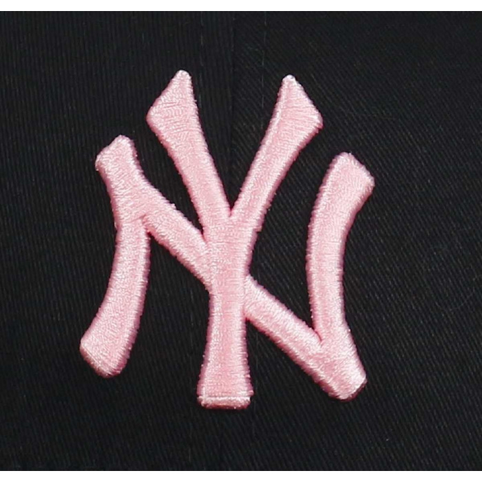 Кепка бейсболка New Era MLB 9Forty з логотипом команди NY/LA, чорно-рожева, регульована
