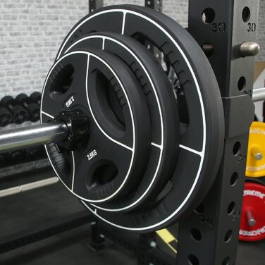 Диск для штанги POWER-XTREME 10 кг поліуретановий з ручками, 30/31 мм, без запаху, студійна якість, набір 2 шт.
