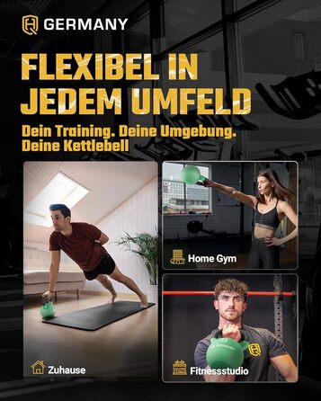 Гантель з неопрену HQ Germany® | Повний чавун | 2-32 кг | Стартові набори | Допуск по вазі ±2,0% (22 кг)